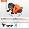 image:imageVEVOR Water Pressure Diaphragm Pump RV Water Pump Fresh Water Pump110V AC 33 GPM Pressure Adjustable Self Priming Sprayer Pump with Pressure Switch for RV Camper Marine Boat Lawn FCC Certified12V  35GPM  50PSIAdjustable