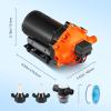 image:imageVEVOR Water Pressure Diaphragm Pump RV Water Pump Fresh Water Pump110V AC 33 GPM Pressure Adjustable Self Priming Sprayer Pump with Pressure Switch for RV Camper Marine Boat Lawn FCC Certified12V  55GPM  70PSIAdjustable