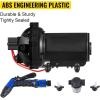 image:imageVEVOR Water Pressure Diaphragm Pump RV Water Pump Fresh Water Pump110V AC 33 GPM Pressure Adjustable Self Priming Sprayer Pump with Pressure Switch for RV Camper Marine Boat Lawn FCC Certified12V  55GPM  70PSI