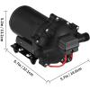 image:imageVEVOR Water Pressure Diaphragm Pump RV Water Pump Fresh Water Pump110V AC 33 GPM Pressure Adjustable Self Priming Sprayer Pump with Pressure Switch for RV Camper Marine Boat Lawn FCC Certified12V  55GPM  70PSI