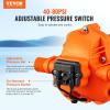 image:imageVEVOR Water Pressure Diaphragm Pump RV Water Pump Fresh Water Pump110V AC 33 GPM Pressure Adjustable Self Priming Sprayer Pump with Pressure Switch for RV Camper Marine Boat Lawn FCC Certified110V  33GPM  45PSI
