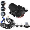 image:imageVEVOR Water Pressure Diaphragm Pump RV Water Pump Fresh Water Pump110V AC 33 GPM Pressure Adjustable Self Priming Sprayer Pump with Pressure Switch for RV Camper Marine Boat Lawn FCC Certified12V  55GPM  70PSI