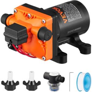 image:imageVEVOR 12V Diaphragm Pump 5 GPM 1893 Lmin 5Chamber 12V DC Water Pump with Automatic Pressure Switch 40100 PSI Adjustable 12 MNPT Port for Agricultural Irrigation Construction Site Drainage12V  35GPM  55PSIAdjustable