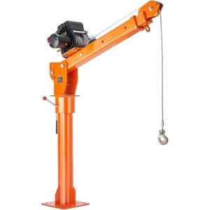 image:imageVEVOR 2200 lbs Electric Pickup Truck Crane with Electric Winch 6000 lbs 12V Folding TruckMounted Bed Crane Steel Pickup Truck Jib Crane Hoist 360 Swivel for Lifting Goods in Construction Factory2200 lbs with Electric Winch 6000 lbs