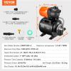 image:imageVEVOR 1HP Shallow Well Pump Portable 1380 GPH Garden Jet Pump with Automatic Controller 145 ft Head Stainless Steel Sprinkler Booster Pumps for Garden Lawn Irrigation System Water Transfer1 HP with Tank