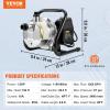 image:imageVEVOR 1HP Shallow Well Pump Portable 1380 GPH Garden Jet Pump with Automatic Controller 145 ft Head Stainless Steel Sprinkler Booster Pumps for Garden Lawn Irrigation System Water Transfer15 HP with Handle