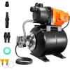 image:imageVEVOR 1HP Shallow Well Pump Portable 1380 GPH Garden Jet Pump with Automatic Controller 145 ft Head Stainless Steel Sprinkler Booster Pumps for Garden Lawn Irrigation System Water Transfer1 HP with Tank