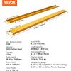 image:imageVEVOR Forklift Extensions 96 Inch Pallet Fork Extensions 45 Inch Width Heavy Duty Fork Extensions for Forklifts 1 Pair Forklift Extensions for Forklift Truck96 x 45 Inch