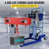 image:imageVEVOR Forklift Lifting Hook 4400lbs Capacity Forklift Lifting Hoist Red Forklift Mobile Crane with Swivel Hook and Two Large TScrews Hook Forklift Lifting Hoist Fork Lifting Attachment4400 LBS