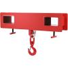 image:imageVEVOR Forklift Lifting Hook 4400lbs Capacity Forklift Lifting Hoist Red Forklift Mobile Crane with Swivel Hook and Two Large TScrews Hook Forklift Lifting Hoist Fork Lifting Attachment4400 LBS