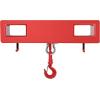 image:imageVEVOR Forklift Lifting Hook 4400lbs Capacity Forklift Lifting Hoist Red Forklift Mobile Crane with Swivel Hook and Two Large TScrews Hook Forklift Lifting Hoist Fork Lifting Attachment4400 LBS