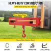 image:imageVEVOR Forklift Lifting Hook 4400lbs Capacity Forklift Lifting Hoist Red Forklift Mobile Crane with Swivel Hook and Two Large TScrews Hook Forklift Lifting Hoist Fork Lifting Attachment4400 LBS
