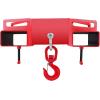 image:imageVEVOR Forklift Lifting Hook 4400lbs Capacity Forklift Lifting Hoist Red Forklift Mobile Crane with Swivel Hook and Two Large TScrews Hook Forklift Lifting Hoist Fork Lifting Attachment6600LBS