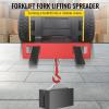 image:imageVEVOR Forklift Lifting Hook 4400lbs Capacity Forklift Lifting Hoist Red Forklift Mobile Crane with Swivel Hook and Two Large TScrews Hook Forklift Lifting Hoist Fork Lifting Attachment4400 LBS
