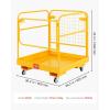 image:imageVEVOR Forklift Man Basket 36 x 36 Inches Forklift Safety Cage Work Platform 1200 lbs Load Capacity Collapsible Lift Basket with 4 Wheels Device Chain for Aerial Work Lifting Loader36x36 with Wheels