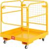 image:imageVEVOR Forklift Man Basket 36 x 36 Inches Forklift Safety Cage Work Platform 1200 lbs Load Capacity Collapsible Lift Basket with 4 Wheels Device Chain for Aerial Work Lifting Loader36x36 with Wheels