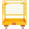 image:imageVEVOR Forklift Man Basket 36 x 36 Inches Forklift Safety Cage Work Platform 1200 lbs Load Capacity Collapsible Lift Basket with 4 Wheels Device Chain for Aerial Work Lifting Loader36x36 with Wheels