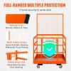 image:imageVEVOR Forklift Man Basket 36 x 36 Inches Forklift Safety Cage Work Platform 1200 lbs Load Capacity Collapsible Lift Basket with 4 Wheels Device Chain for Aerial Work Lifting Loader43x45 with Wheels