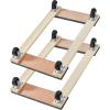 image:imageVEVOR Furniture Dolly 4 Pack 6Inch Steel TriDolly with 360 PP Swivel Wheels and NonSlip Cap 3 Wheels Furniture Lift Mover Tool Set for Moving Heavy Furniture Refrigerator Sofa30in x 18in 2 Pack