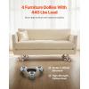 image:imageVEVOR Furniture Dolly 4 Pack 6Inch Steel TriDolly with 360 PP Swivel Wheels and NonSlip Cap 3 Wheels Furniture Lift Mover Tool Set for Moving Heavy Furniture Refrigerator Sofa4 Pack 6Inch