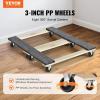 image:imageVEVOR Furniture Dolly 4 Pack 6Inch Steel TriDolly with 360 PP Swivel Wheels and NonSlip Cap 3 Wheels Furniture Lift Mover Tool Set for Moving Heavy Furniture Refrigerator Sofa30in x 18in 2 Pack