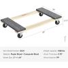 image:imageVEVOR Furniture Dolly 4 Pack 6Inch Steel TriDolly with 360 PP Swivel Wheels and NonSlip Cap 3 Wheels Furniture Lift Mover Tool Set for Moving Heavy Furniture Refrigerator Sofa30in x 18in1 Pack