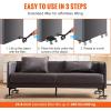 image:imageVEVOR Furniture Dolly Heavy Duty Furniture Movers with 5 x 360 Rotation Wheels Carbon Steel Panel Furniture Lift Slider Tool Set for Appliances Sofa Fridge Washing MachineLarge 64 x 69