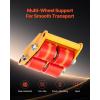 image:imageVEVOR Machine Skate 6T Machinery Skate Dolly 13228 lbs Machinery Moving Skate Machinery Mover Skate with 360 Rotation Cap and PU Directional Rollers Heavy Duty Industrial Moving Equipment Yellow6T