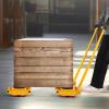 image:imageVEVOR Machine Skate 6T Machinery Skate Dolly 13228 lbs Machinery Moving Skate Machinery Mover Skate with 360 Rotation Cap and PU Directional Rollers Heavy Duty Industrial Moving Equipment Yellow6T