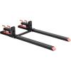 image:imageVEVOR Pallet Forks 2000 Lbs Clamp on Pallet Forks 43 Total Length Tractor Bucket Forks with Adjustable Stabilizer Bar Heavy Duty Pallet Forks for Tractor Attachments Skid Steer Loader Bucket60 Inch
