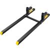 image:imageVEVOR Pallet Forks 2000 lbs Clamp on Pallet Forks 60 Total Length Heavy Duty Pallet Forks with Adjustable Stabilizer Bar Tractor Bucket Forks for Tractor Attachments Skid Steer Loader Bucket60 inch