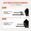 image:imageVEVOR Pallet Forks 4000 lbs Clamp on Pallet Forks 60 Total Length Heavy Duty Pallet Forks Tractor Bucket Forks for Tractor Attachments Skid Steer Loader Bucket
