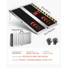 image:imageVEVOR Portable Wheelchair Ramp 4FT NonSlip Aluminum Folding Handicap Ramp Door Threshold Ramps for Wheelchair for HomeWheel Chair Ramp Steps Cars Scooter Cart Curbs Stairs3FT