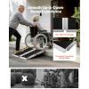 image:imageVEVOR Portable Wheelchair Ramp 4FT NonSlip Aluminum Folding Handicap Ramp Door Threshold Ramps for Wheelchair for HomeWheel Chair Ramp Steps Cars Scooter Cart Curbs Stairs2FT