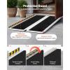 image:imageVEVOR Portable Wheelchair Ramp 4FT NonSlip Aluminum Folding Handicap Ramp Door Threshold Ramps for Wheelchair for HomeWheel Chair Ramp Steps Cars Scooter Cart Curbs Stairs5FT