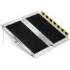image:imageVEVOR Portable Wheelchair Ramp 4FT NonSlip Aluminum Folding Handicap Ramp Door Threshold Ramps for Wheelchair for HomeWheel Chair Ramp Steps Cars Scooter Cart Curbs Stairs2FT
