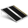 image:imageVEVOR Portable Wheelchair Ramp 4FT NonSlip Aluminum Folding Handicap Ramp Door Threshold Ramps for Wheelchair for HomeWheel Chair Ramp Steps Cars Scooter Cart Curbs Stairs3FT
