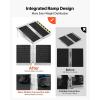 image:imageVEVOR Portable Wheelchair Ramp 4FT NonSlip Aluminum Folding Handicap Ramp Door Threshold Ramps for Wheelchair for HomeWheel Chair Ramp Steps Cars Scooter Cart Curbs Stairs2FT