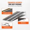 image:imageVEVOR Portable Wheelchair Ramp 4FT NonSlip Aluminum Folding Handicap Ramp Door Threshold Ramps for Wheelchair for HomeWheel Chair Ramp Steps Cars Scooter Cart Curbs Stairs4FT For height 412