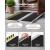 image:imageVEVOR Portable Wheelchair Ramp 4FT NonSlip Aluminum Folding Handicap Ramp Door Threshold Ramps for Wheelchair for HomeWheel Chair Ramp Steps Cars Scooter Cart Curbs Stairs4FT