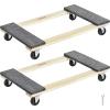 image:imageVEVOR Furniture Dolly 4 Pack 6Inch Steel TriDolly with 360 PP Swivel Wheels and NonSlip Cap 3 Wheels Furniture Lift Mover Tool Set for Moving Heavy Furniture Refrigerator Sofa30in x 18in 2 Pack