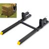 image:imageVEVOR Pallet Forks 2000 Lbs Clamp on Pallet Forks 43 Total Length Tractor Bucket Forks with Adjustable Stabilizer Bar Heavy Duty Pallet Forks for Tractor Attachments Skid Steer Loader Bucket43 inch