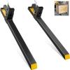 image:imageVEVOR Pallet Forks 4000 lbs Clamp on Pallet Forks 60 Total Length Heavy Duty Pallet Forks Tractor Bucket Forks for Tractor Attachments Skid Steer Loader Bucket