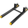 image:imageVEVOR Pallet Forks 4000 lbs Clamp on Pallet Forks 60 Total Length Heavy Duty Pallet Forks with Adjustable Stabilizer Bar Tractor Bucket Forks for Loader Bucket Skid Steer Tractor60 inch