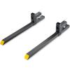 image:imageVEVOR Pallet Forks 4000 lbs Clamp on Pallet Forks 60 Total Length Heavy Duty Pallet Forks with Adjustable Stabilizer Bar Tractor Bucket Forks for Loader Bucket Skid Steer Tractor43 inch