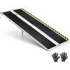 image:imageVEVOR Portable Wheelchair Ramp 4FT NonSlip Aluminum Folding Handicap Ramp Door Threshold Ramps for Wheelchair for HomeWheel Chair Ramp Steps Cars Scooter Cart Curbs Stairs8FT