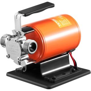 image:imageVEVOR Cast Iron Water Transfer Pump 115V AC 1600 GPH 12HP Portable Electric Utility Pump with Carbon Brush Filter Brass Connectors for Garden Rain Barrel Pool Pond Hot Tub Aquarium Draining12V DC  Switch