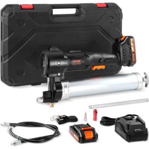 image:imageVEVOR Cordless Grease Gun 20Volt 10000 PSI 39 Long Hose Electric Grease Gun Kit Professional High Pressure Battery Powered Grease Gun with Carrying Case Battery and Charger Included Black2 Battery