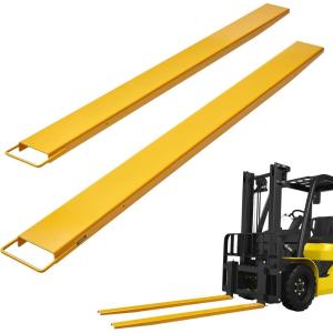 image:imageVEVOR Forklift Extensions 96 Inch Pallet Fork Extensions 65 Inch Width Heavy Duty Fork Extensions for Forklifts 1 Pair Forklift Extensions for Forklift Truck96 x 55 Inch
