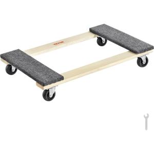 image:imageVEVOR Furniture Dolly 4 Pack 6Inch Steel TriDolly with 360 PP Swivel Wheels and NonSlip Cap 3 Wheels Furniture Lift Mover Tool Set for Moving Heavy Furniture Refrigerator Sofa30in x 18in1 Pack